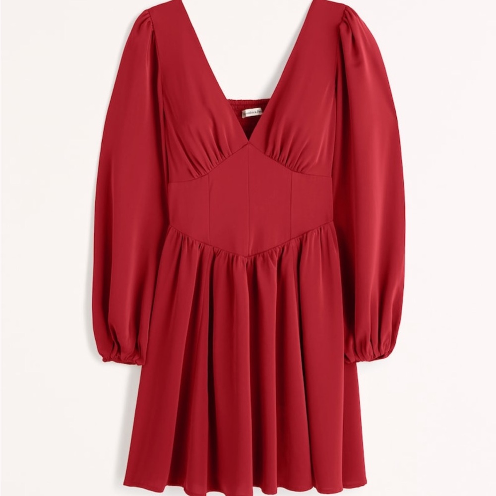 A&F red dress